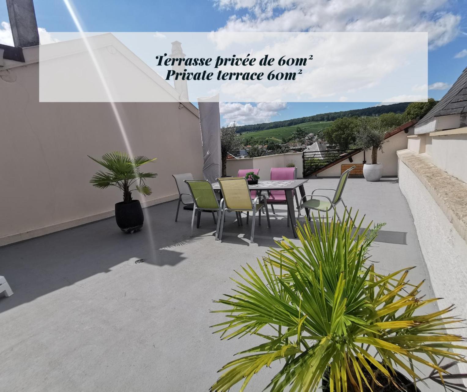 Terrasse 86 - Terrasse & Climatisation - 4-6 Personnes - Bnb Epernay Épernay Exterior foto